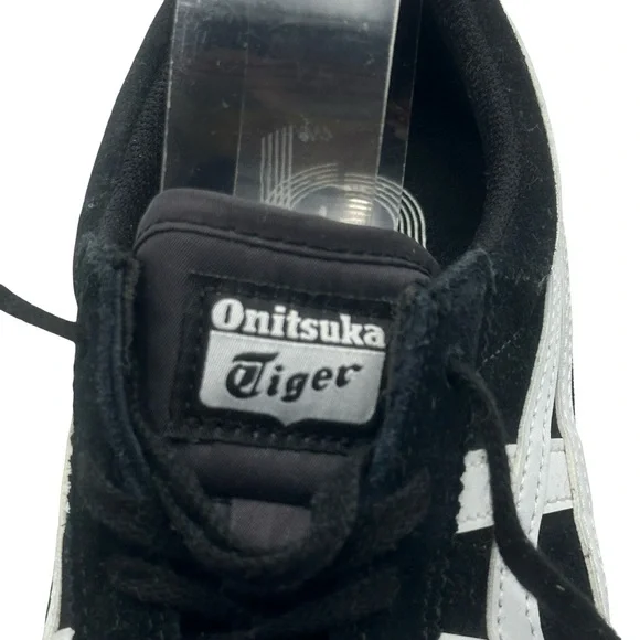 NEW - Onitsuka Tiger by Asics Black and White Sneakers UNISEX - SIZE 7/8.5